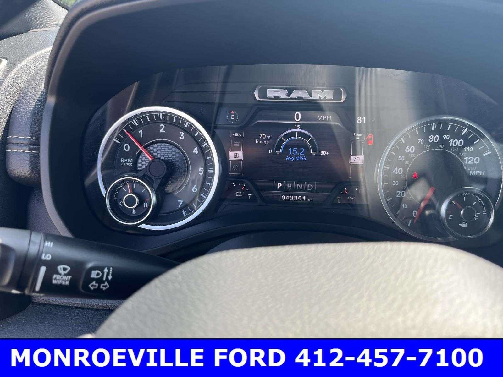 Used 2023 Granite Crystal Metallic Clearcoat RAM Laramie image 3
