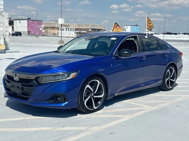 Certified Used 2021 Blue Honda Sport Special Edition image 4