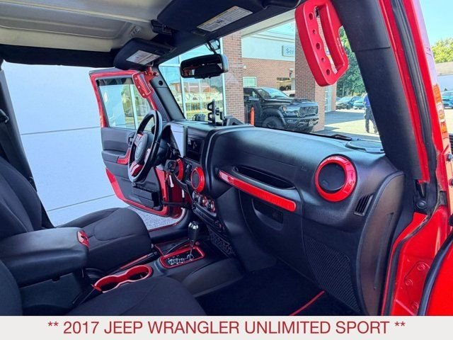 Used 2017 Red Jeep Unlimited Sport image 21