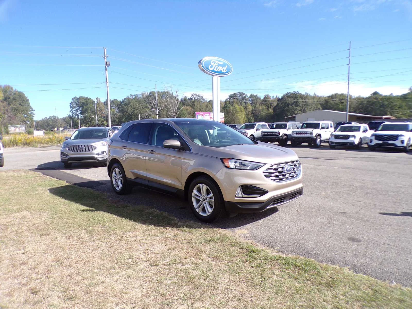 Used 2020 Desert Gold Metallic Ford SEL image 3