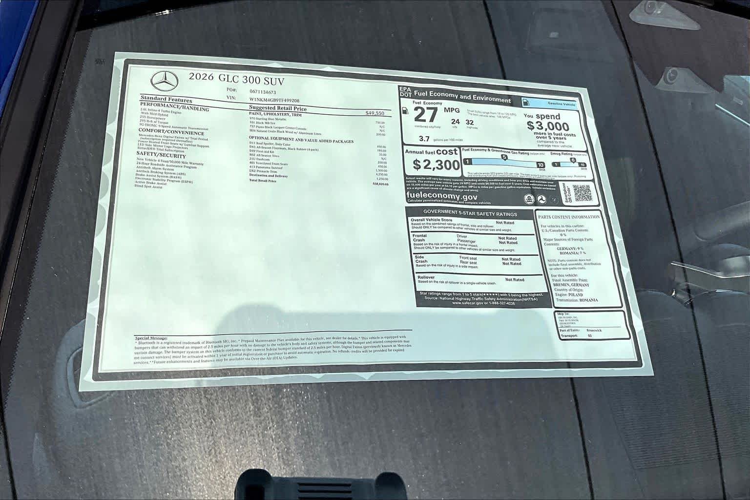 New 2026 Starling Blue Metallic Mercedes-Benz GLC 300 image 22