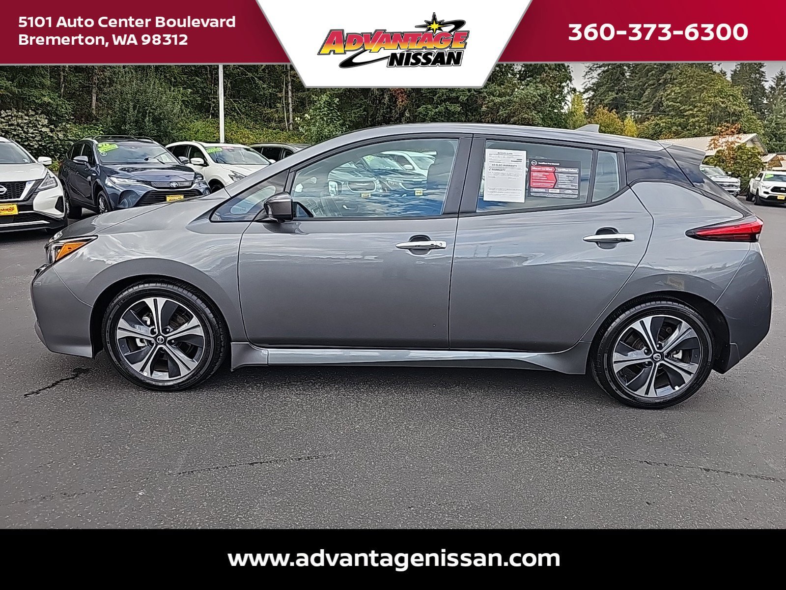 Used 2020 Nissan Leaf SV with VIN 1N4AZ1CPXLC308391 for sale in Bremerton, WA