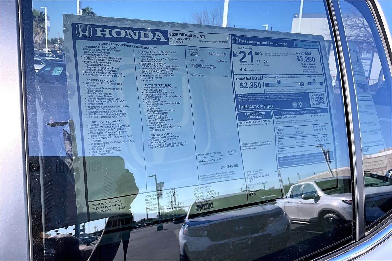 2026 Honda Ridgeline RTL - Photo 22