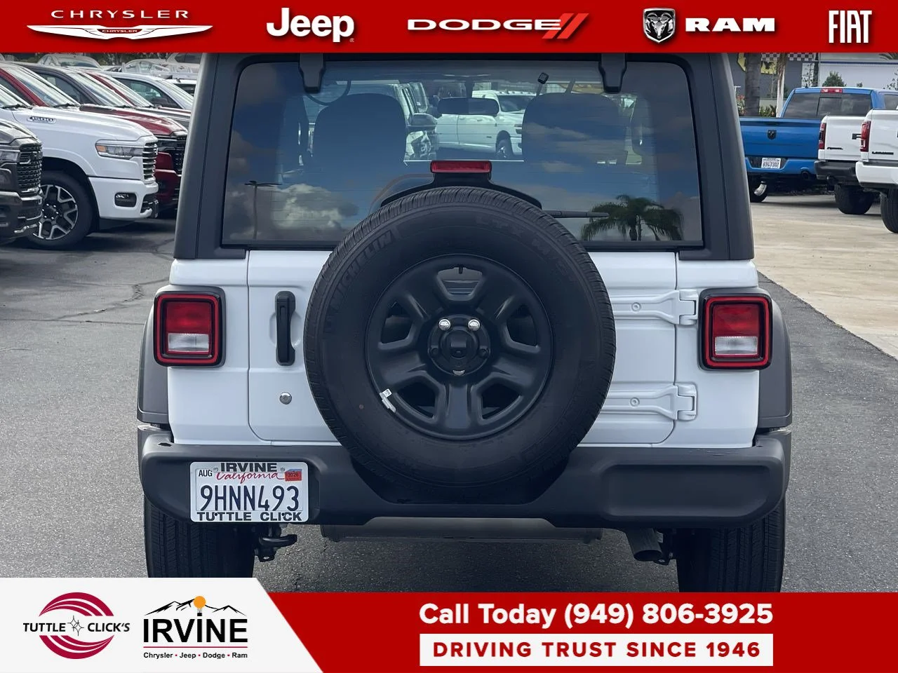 Used 2023 Bright White Clearcoat Jeep Sport image 14