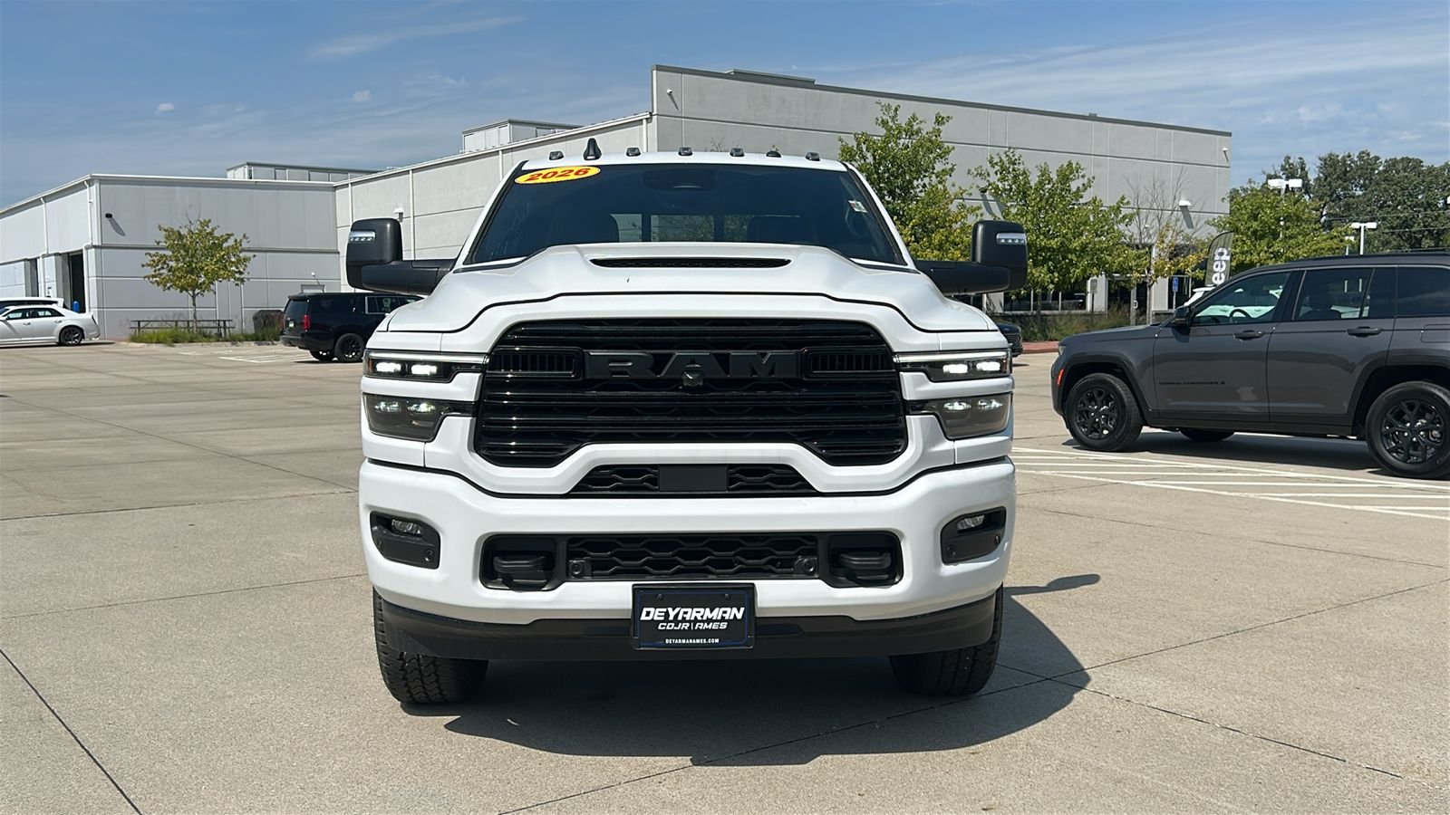 New 2026 Bright White Clear-Coat Exterior Paint RAM Laramie image 9