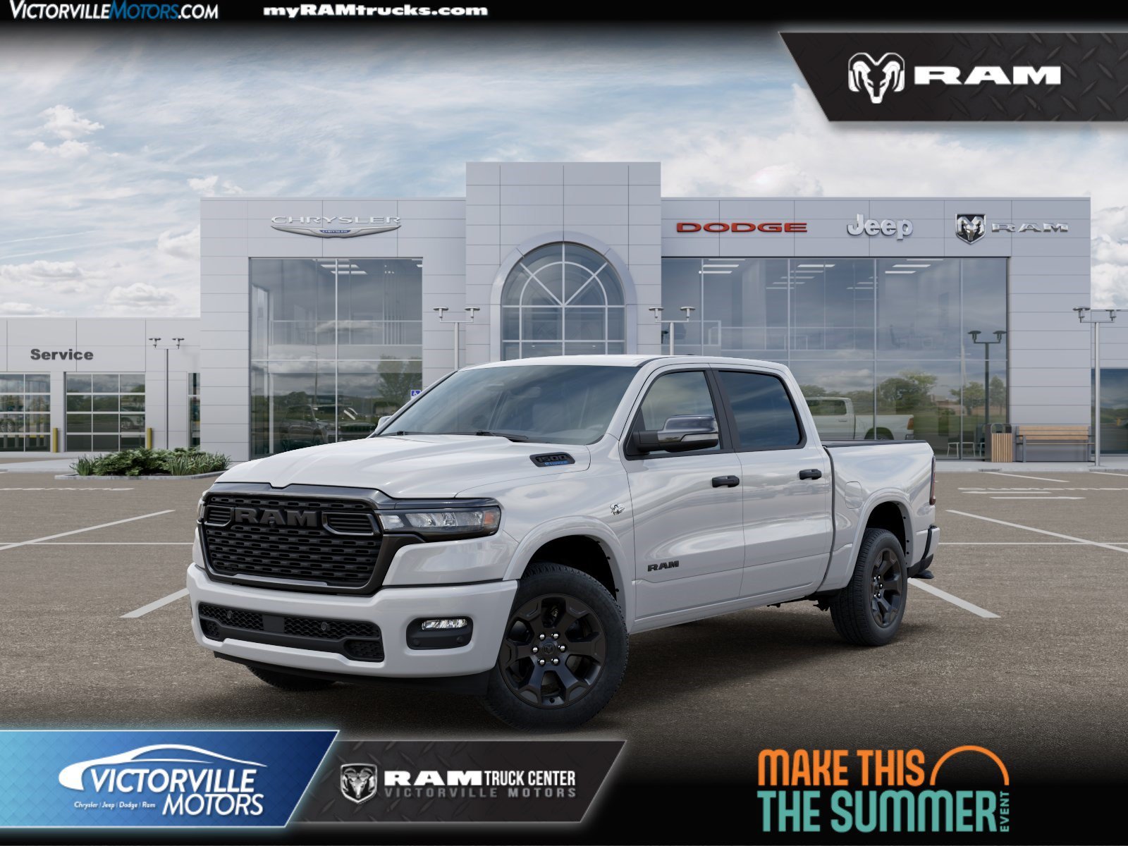 New 2026 Bright White Clear-Coat Exterior Paint RAM Big Horn/Lone Star image 1