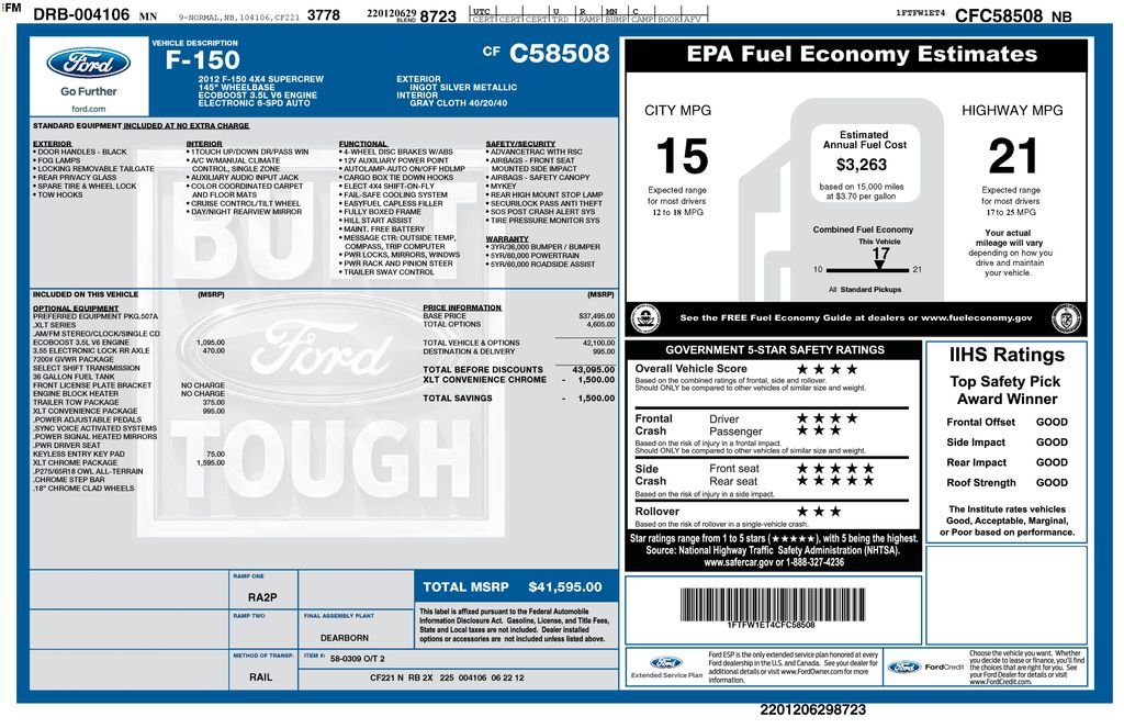 Used 2012 Silver Ford XLT image 2