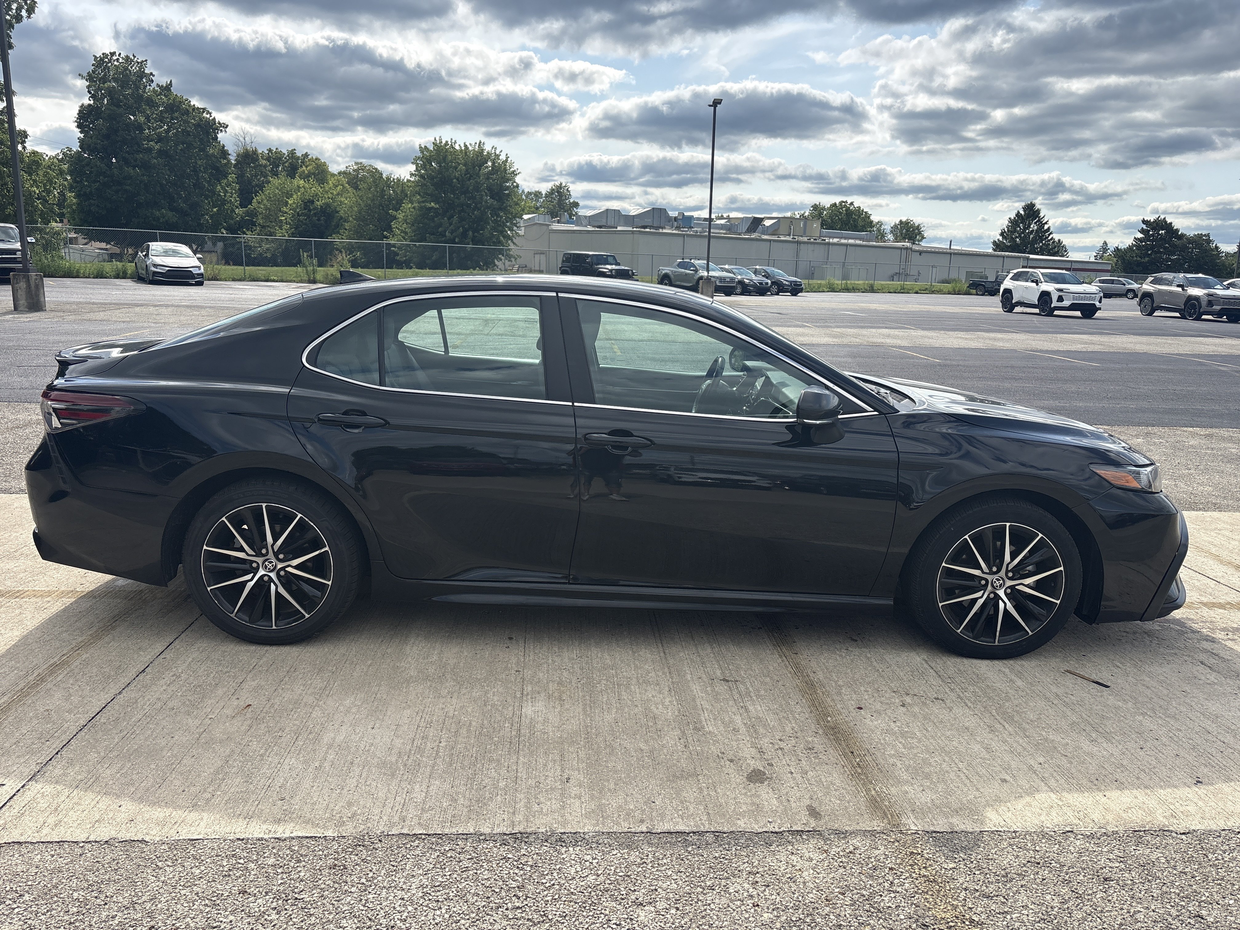 Used 2024 Midnight Black Metallic Toyota SE image 3