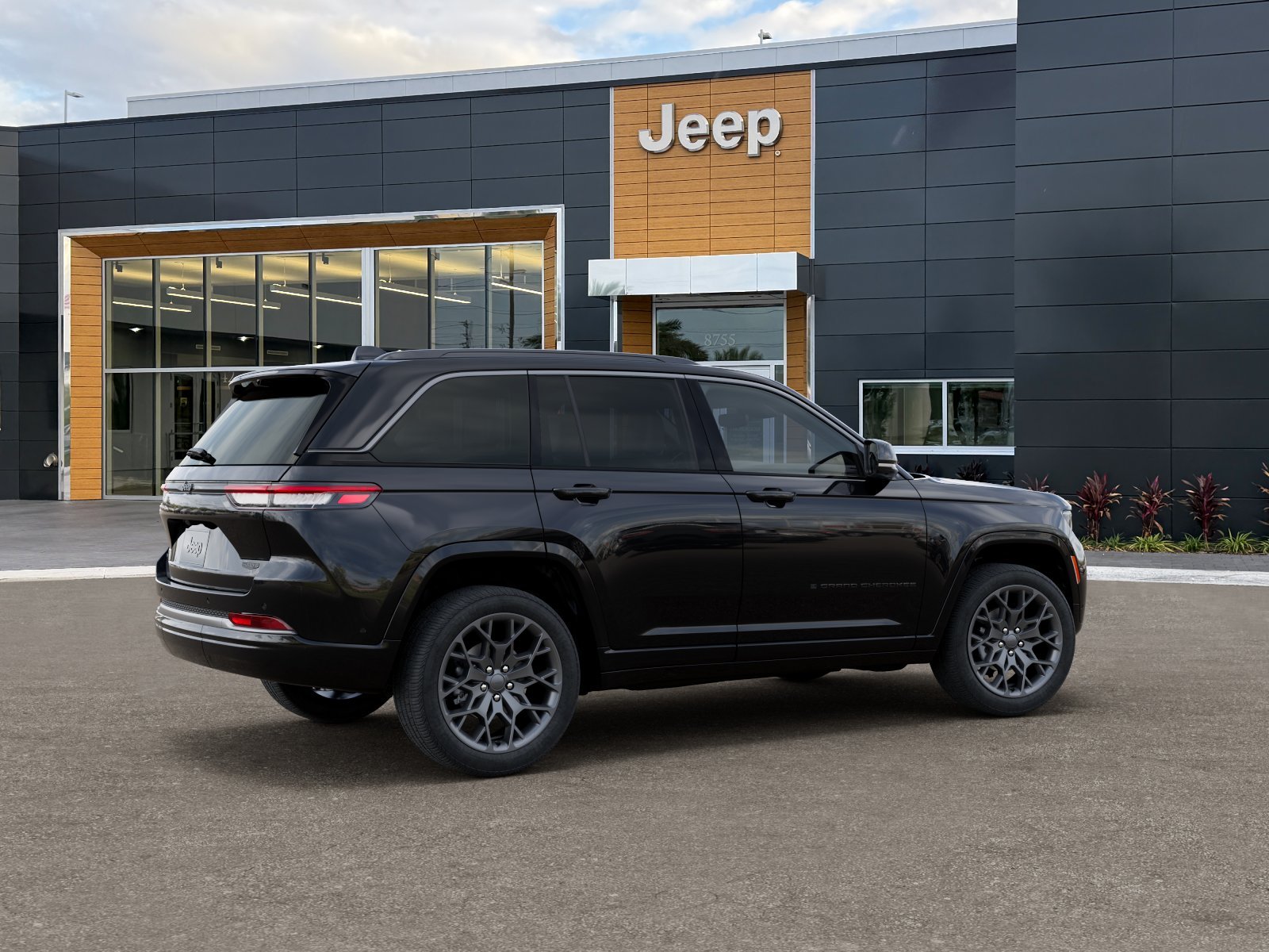 New 2026 Diamond Black Crystal Pearl-Coat Exterior Paint Jeep Summit image 38