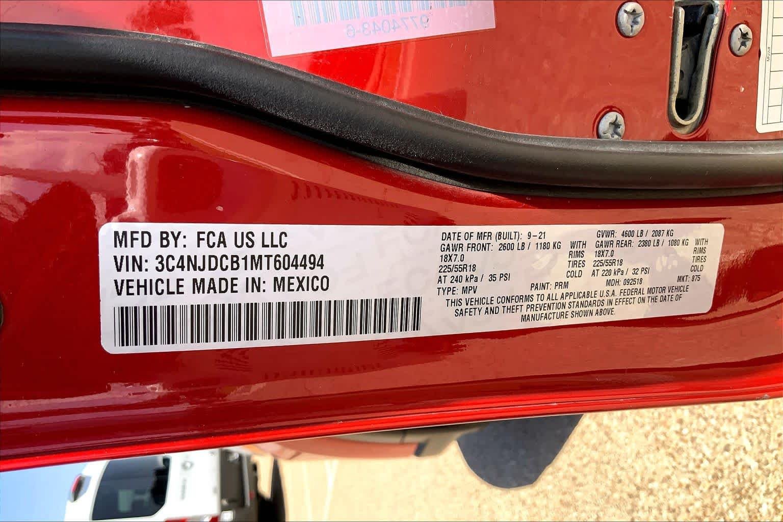 Used 2021 Redline Pearlcoat Jeep Limited image 31