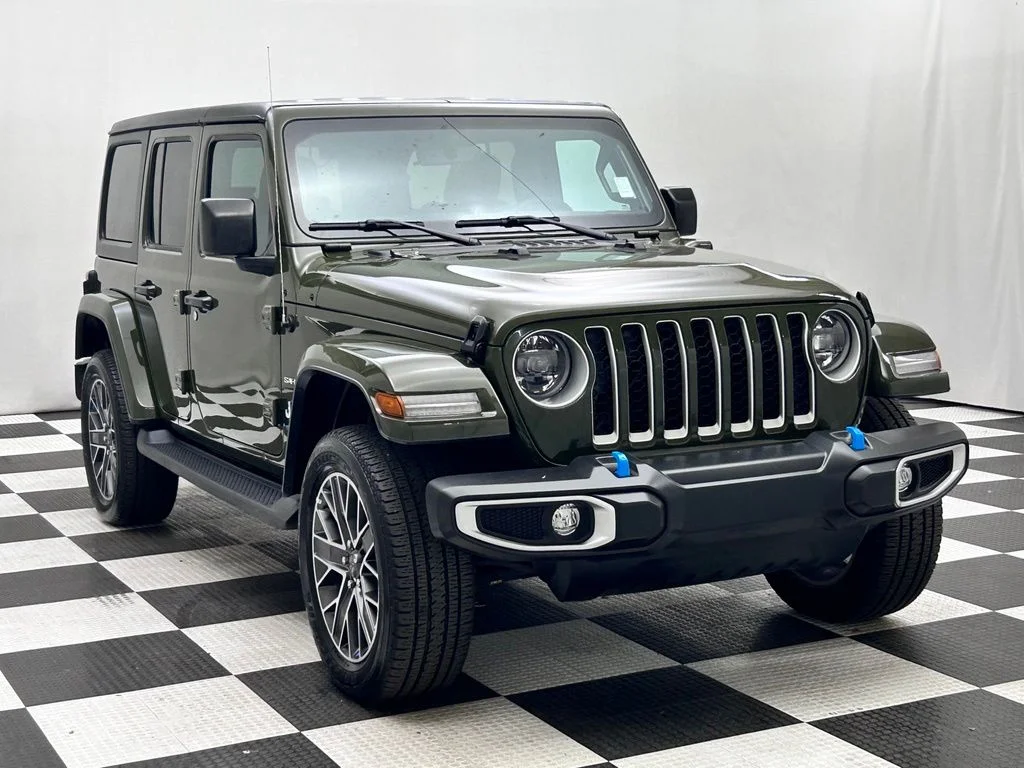 Used 2023 Green Jeep Sahara 4xe image 2
