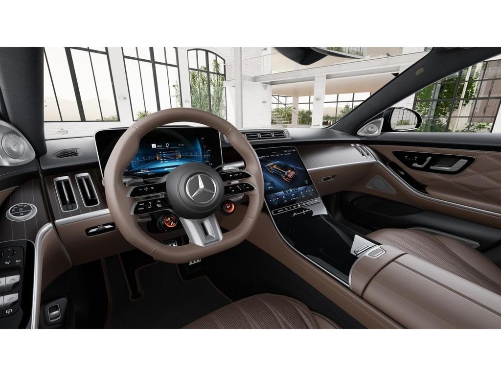 New 2026 MANUFAKTUR Moonlight White Metallic Mercedes-AMG AMG® S 63 E 4MATIC Sedan image 3