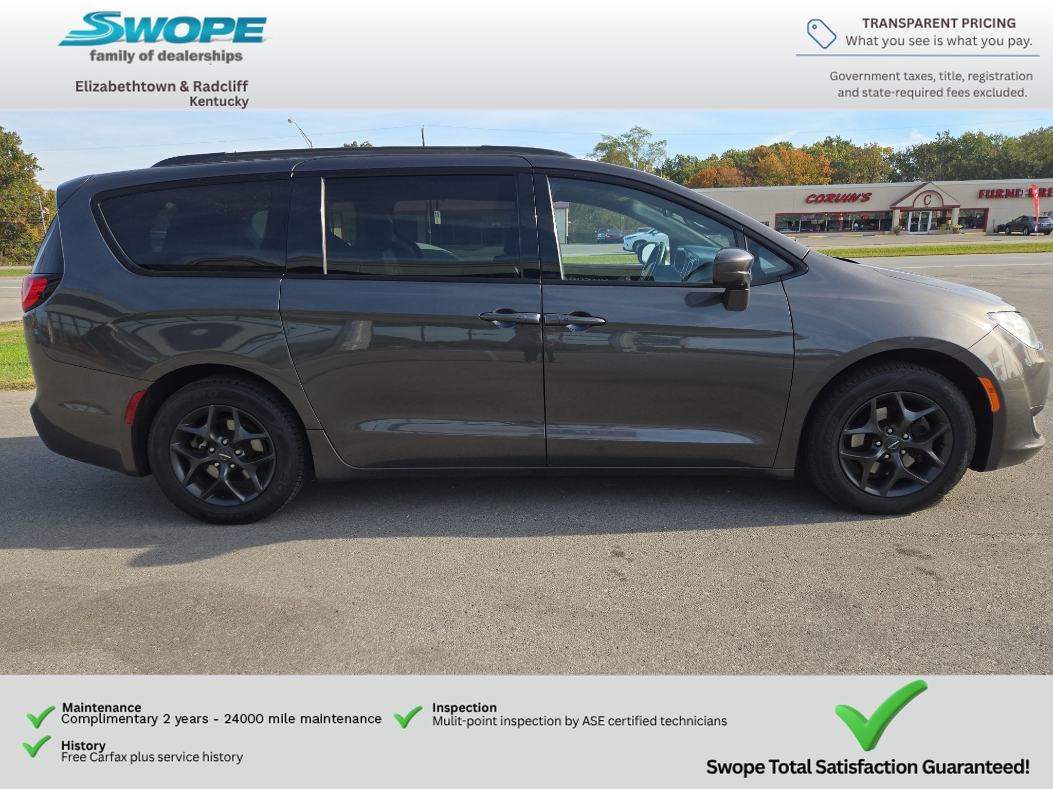 Used 2018 Granite Crystal Metallic Clearcoat Chrysler Touring L image 8