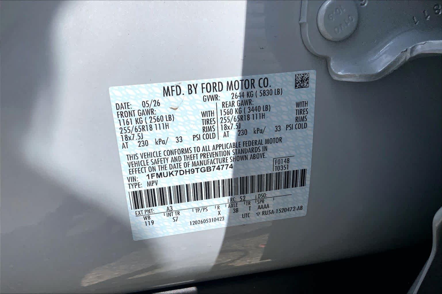 New 2026 Space White Metallic Ford Active image 22