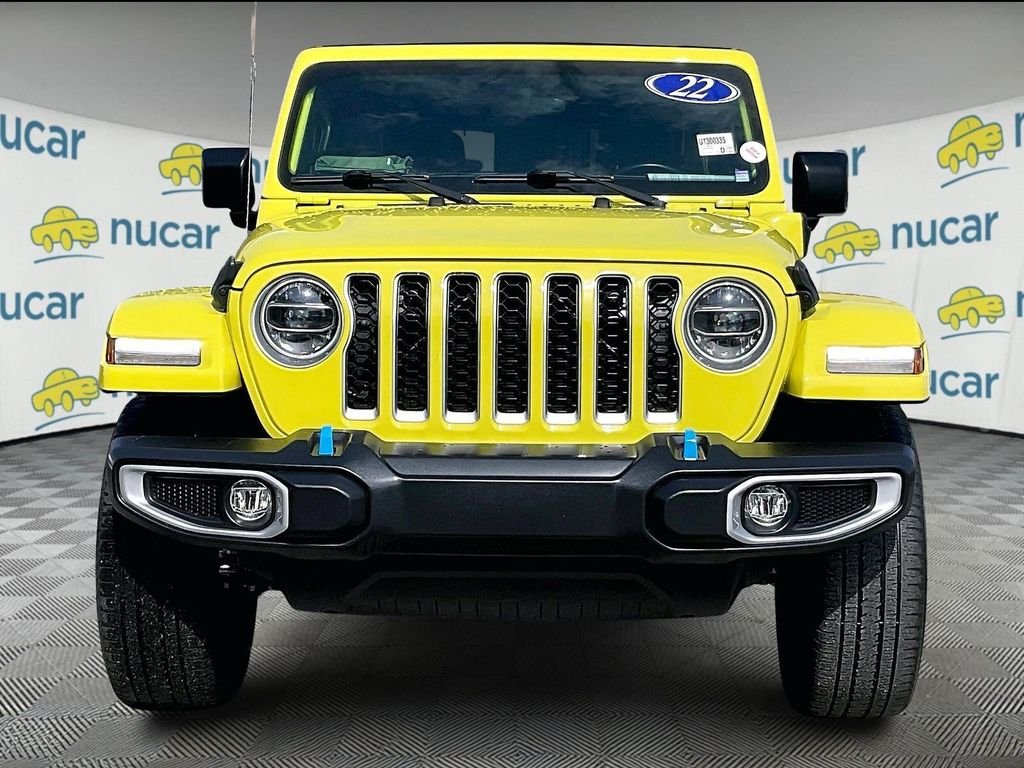 Used 2022 Yellow Jeep Unlimited Sahara 4xe image 2