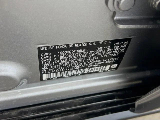 New 2027 Solar Silver Metallic Honda EX-L image 17