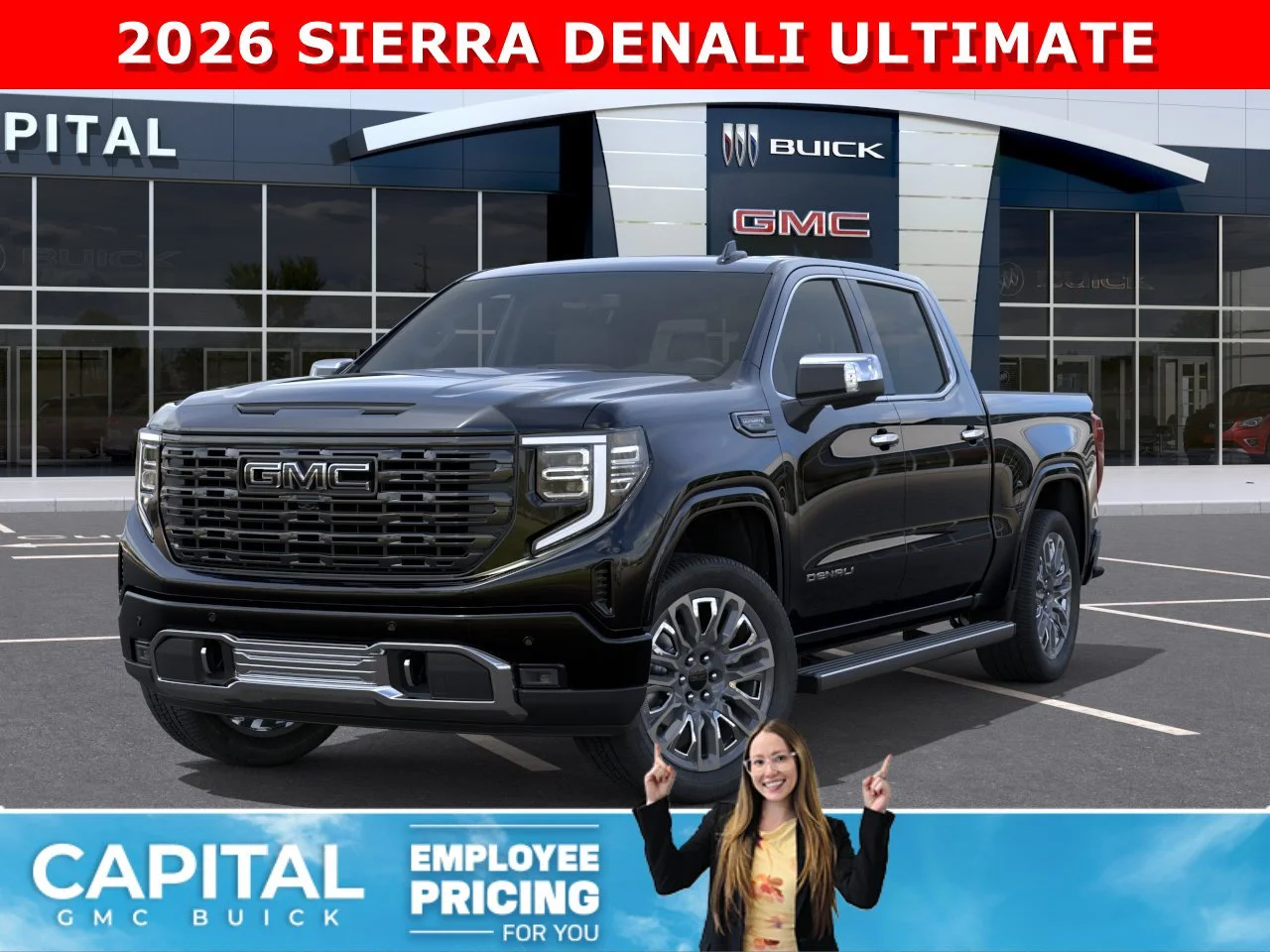 New 2026 ONYX BLACK GMC Denali Ultimate image 1