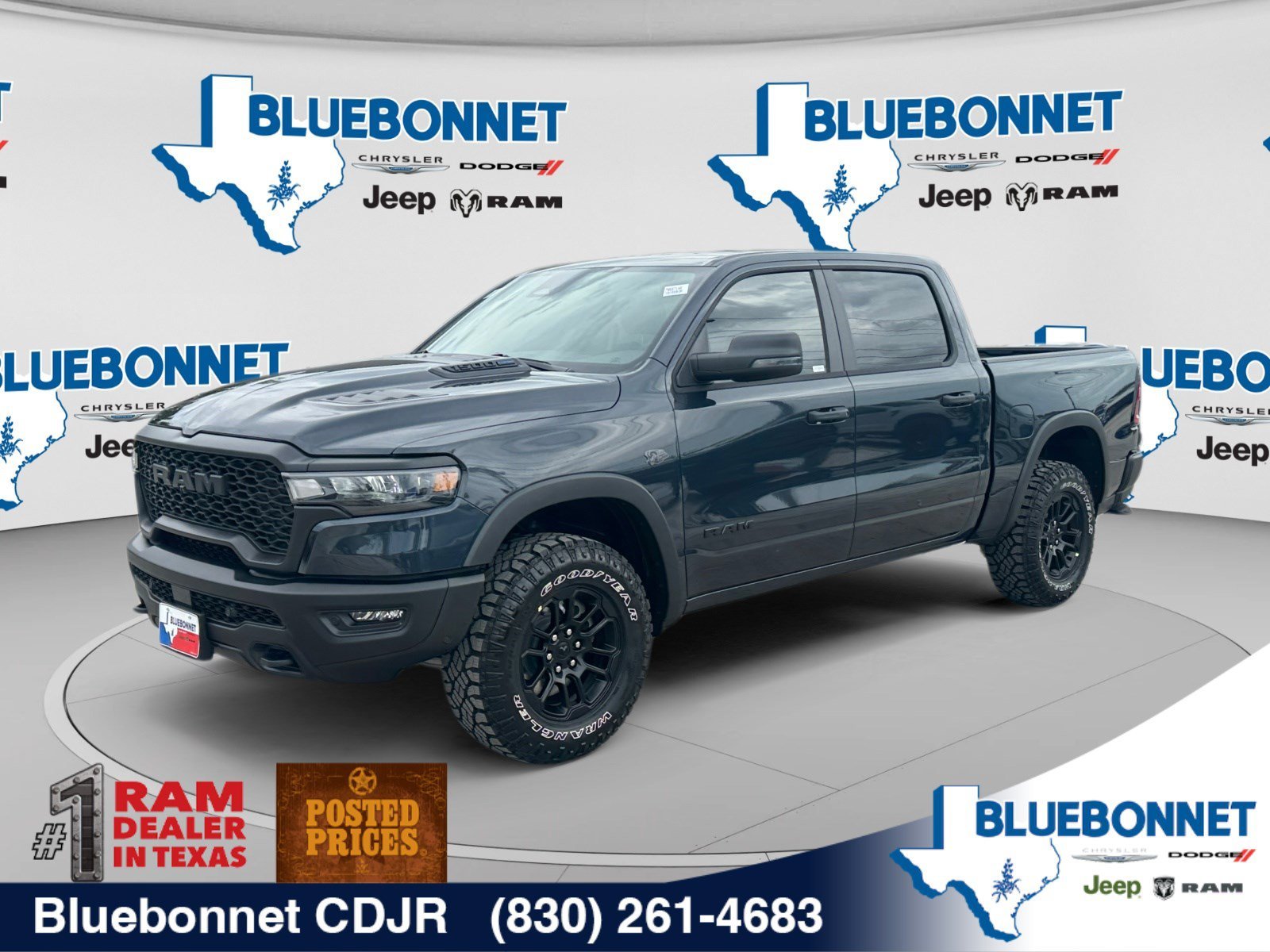 New 2027 Forged Blue Metallic Exterior Paint RAM Rebel image 1