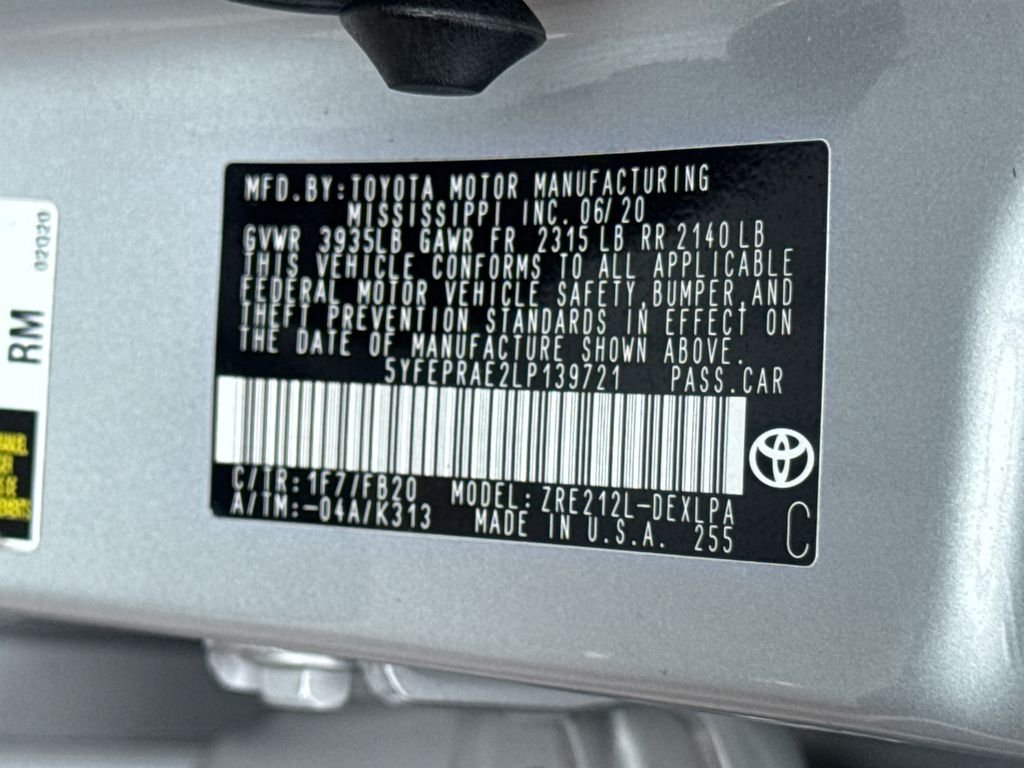 Used 2020 Silver Toyota LE image 46