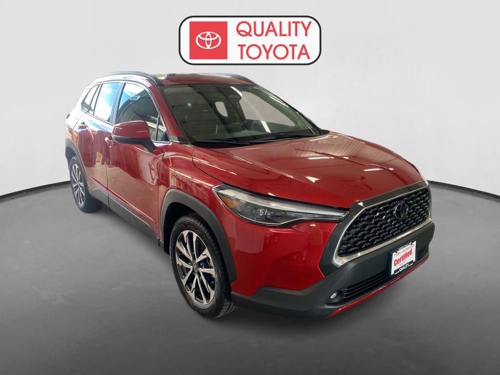 Used 2023 Toyota Corolla Cross XLE with VIN 7MUDAABGXPV064087 for sale in Fergus Falls, Minnesota