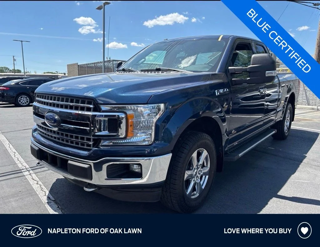 Certified Used 2018 Blue Ford XLT image 1