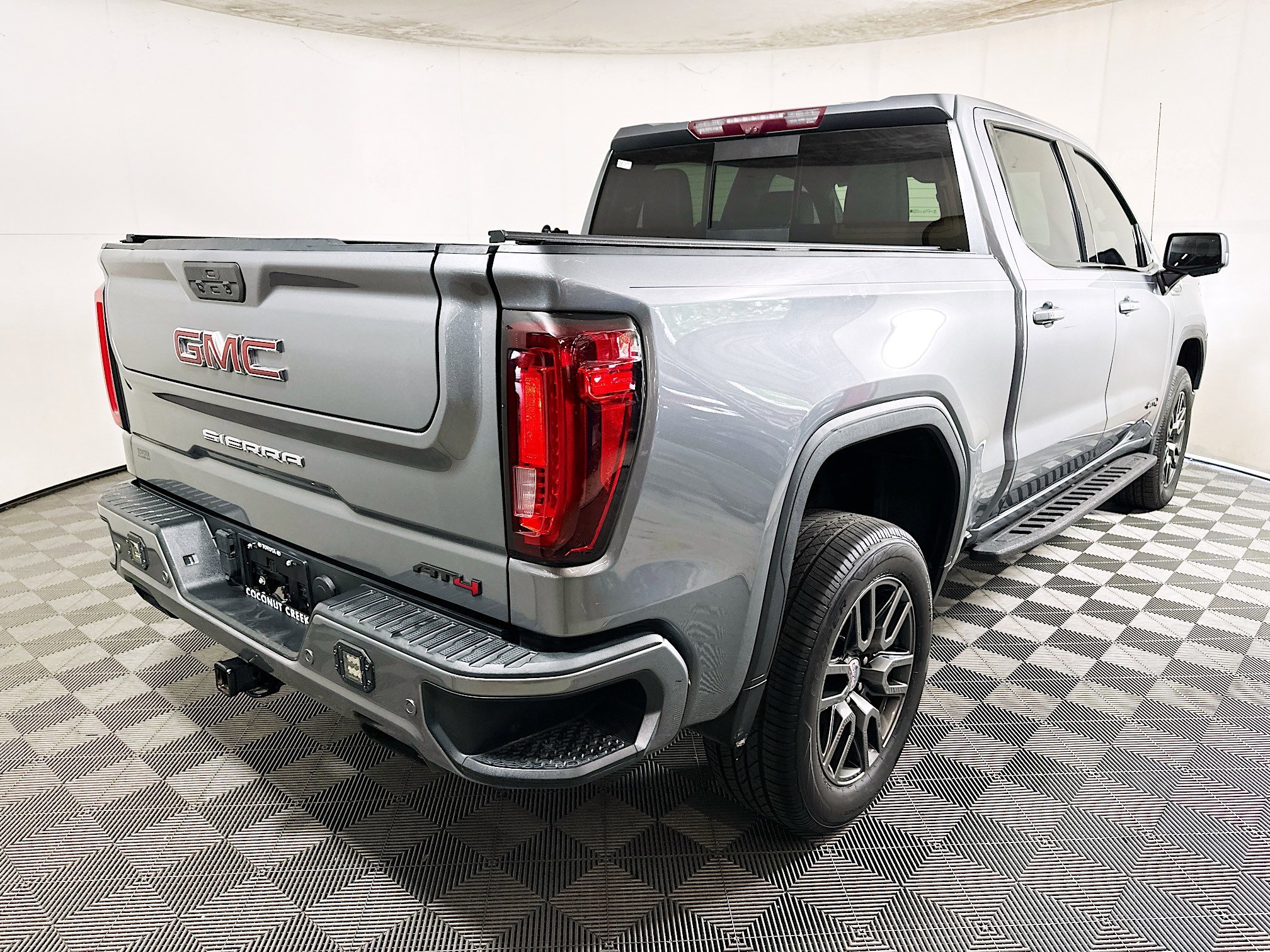 Used 2021 Satin Steel Metallic GMC AT4 image 3