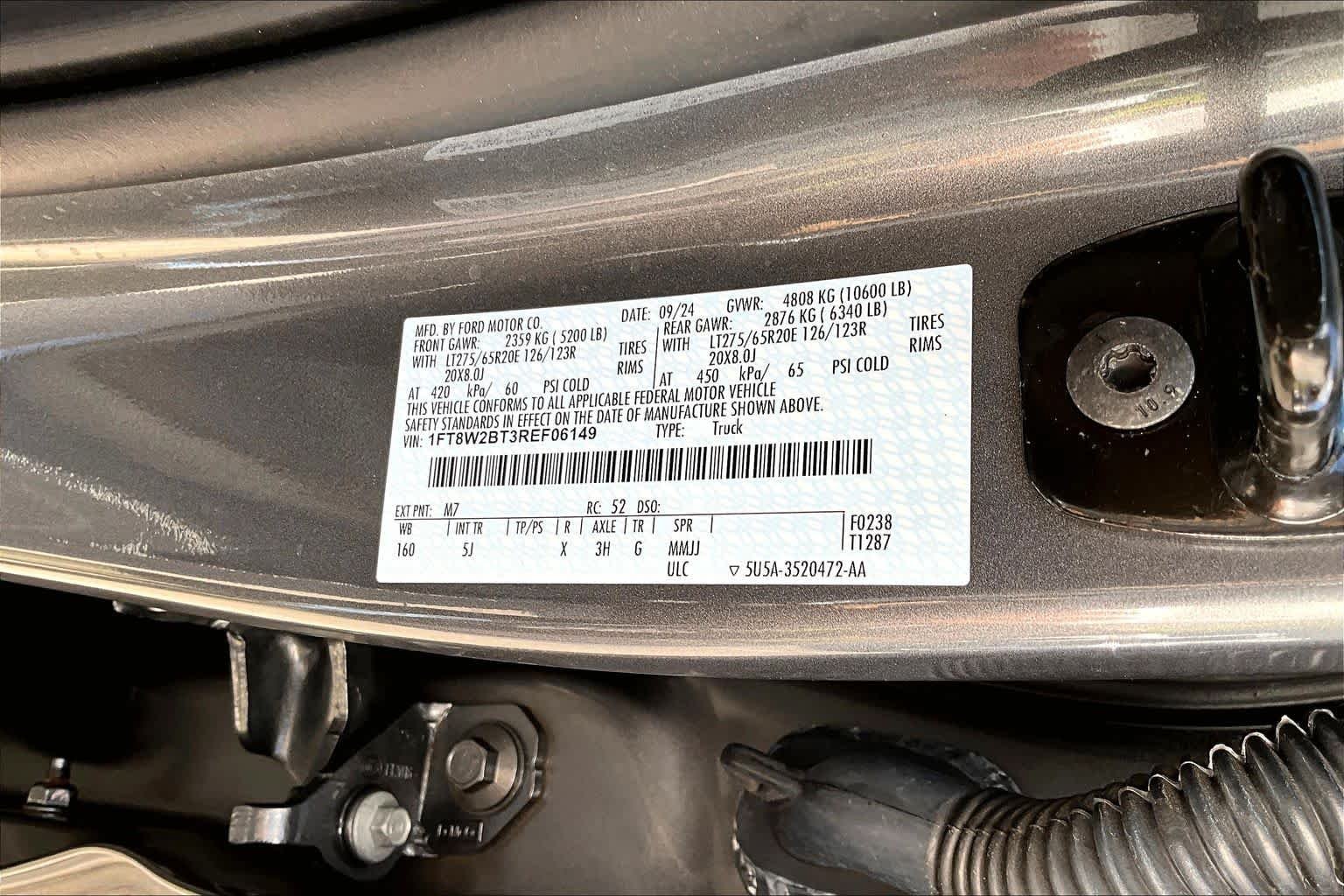 Used 2024 Carbonized Gray Ford LARIAT image 36