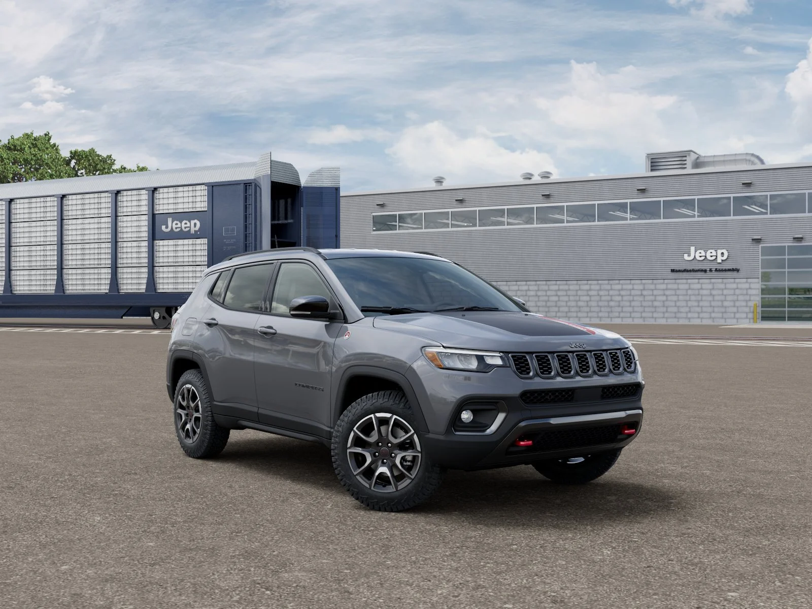 New 2027 Sting-Gray Clear-Coat Paint Jeep Trailhawk image 5