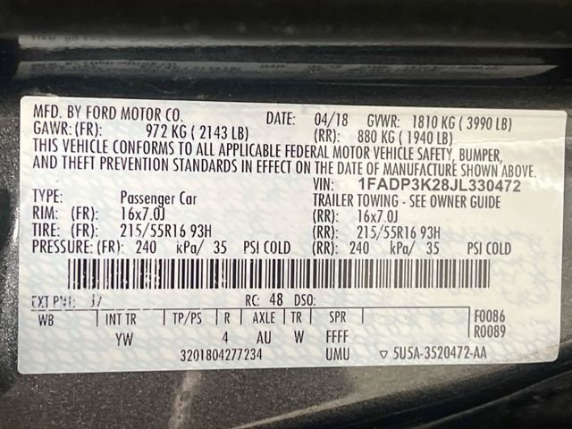 2018 Ford Focus SE - Photo 25