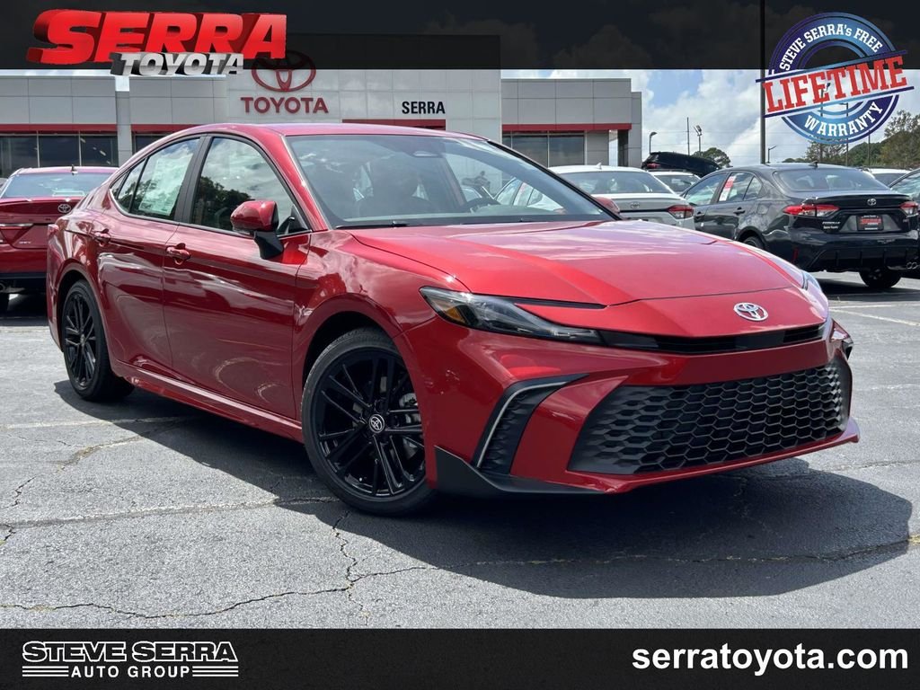 New 2026 Red Toyota SE image 1