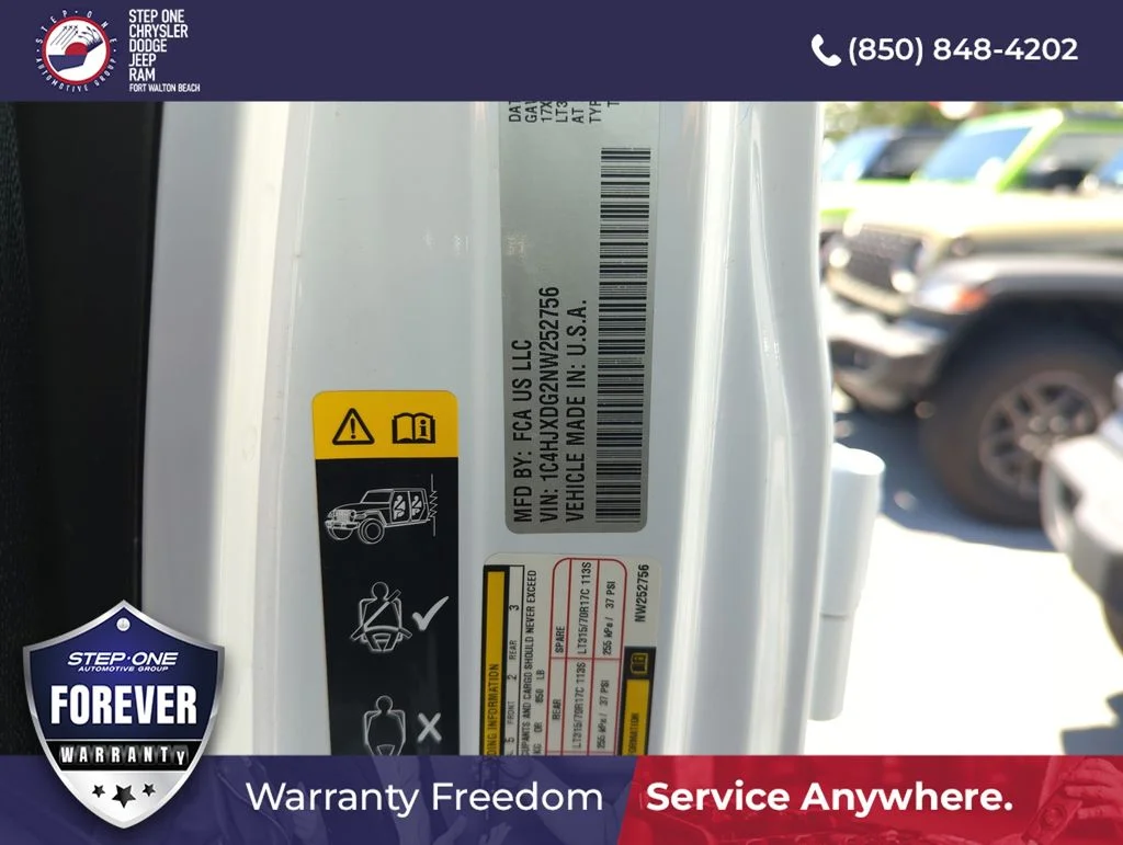 Certified Used 2022 White Jeep Unlimited High Tide image 29