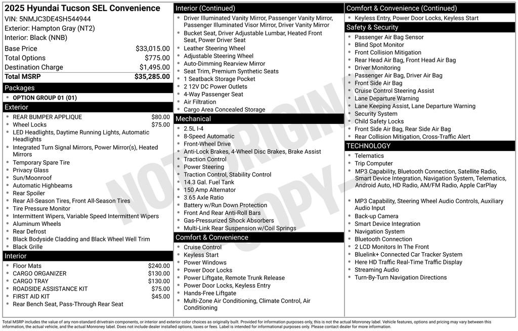Used 2025 Hampton Gray Hyundai SEL Convenience image 8