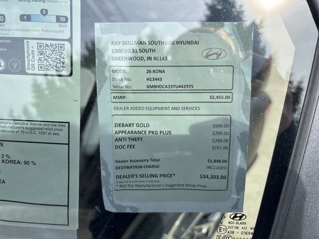 New 2026 Abyss Black Pearl Hyundai SEL Premium image 2