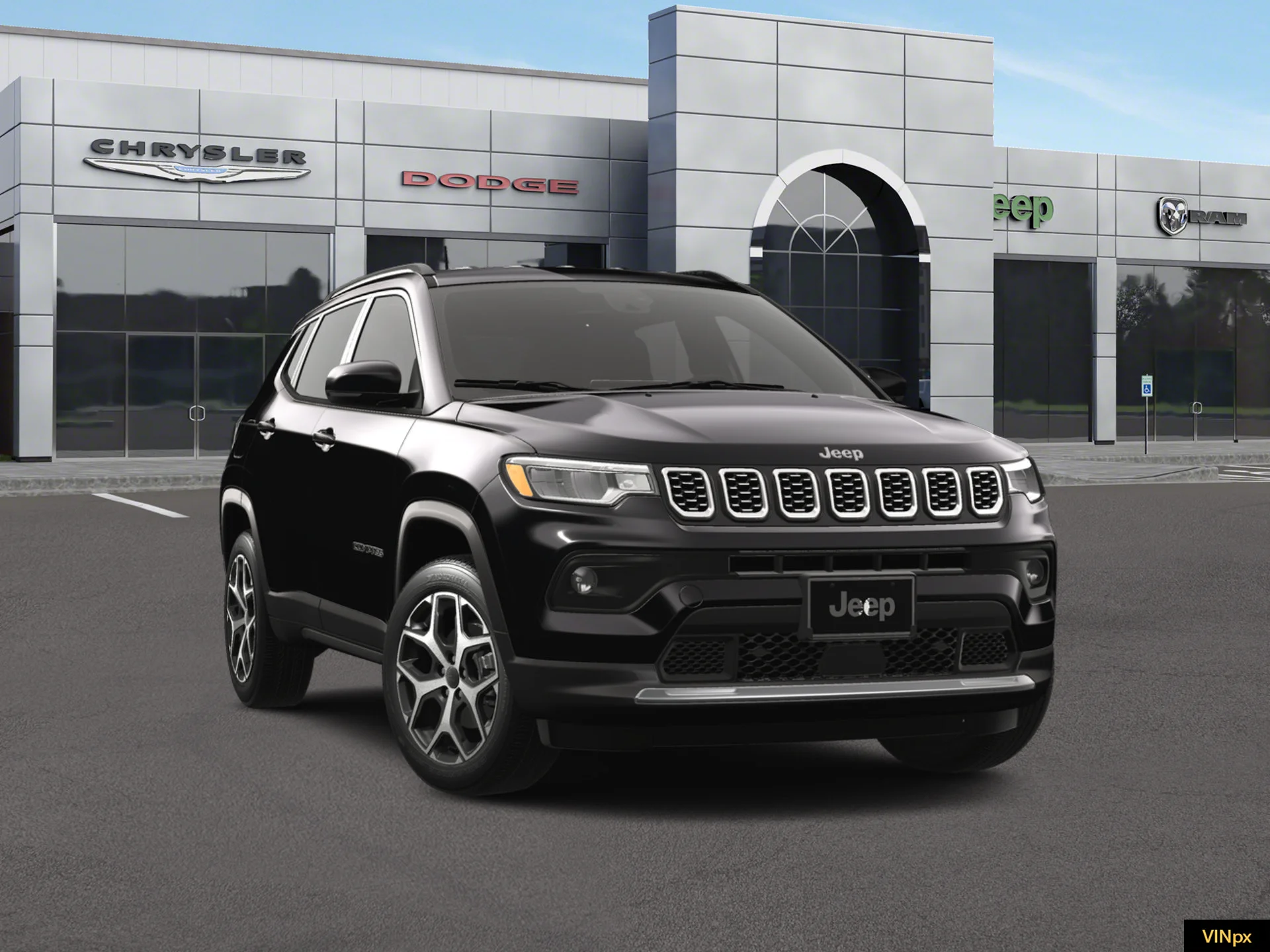 New 2026 Diamond Black Crystal Pearlcoat Jeep Limited image 16