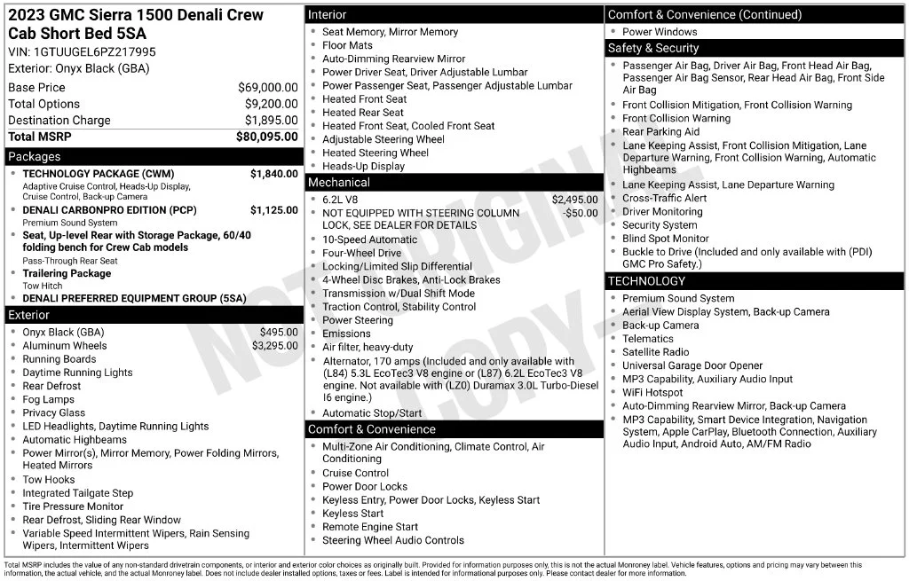 Certified Used 2023 Black GMC Denali image 6