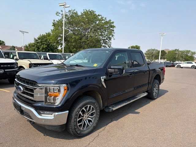 Used 2021 Blue Metallic Ford LARIAT image 4