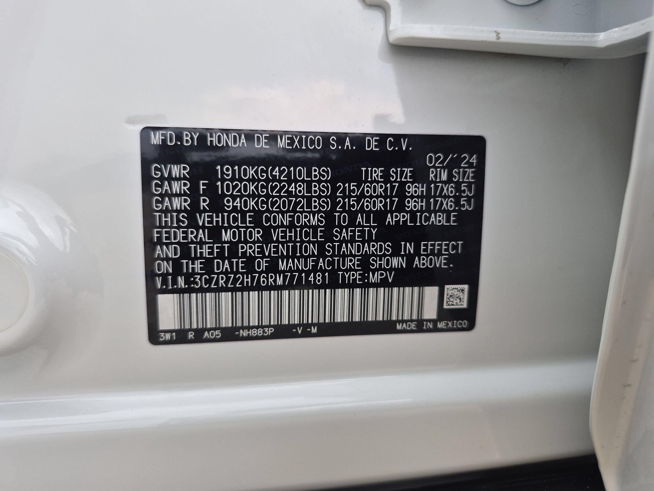 2024 Honda HR-V EX-L - Photo 35