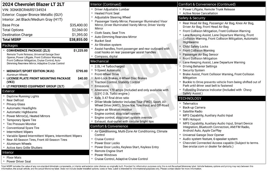 Used 2024 Brown Chevrolet LT image 9