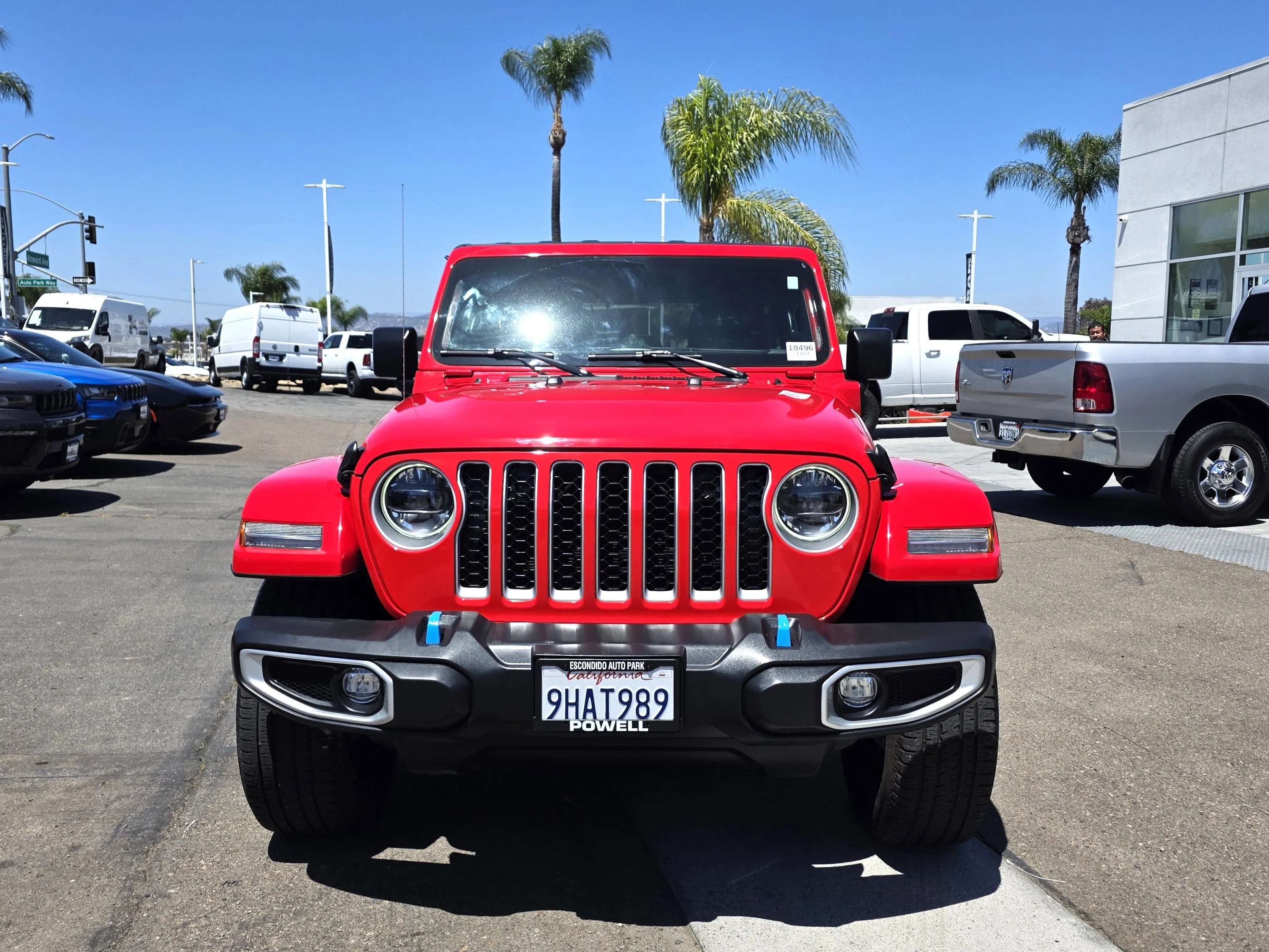 Used 2023 Firecracker Red Clearcoat Jeep Sahara 4xe image 7