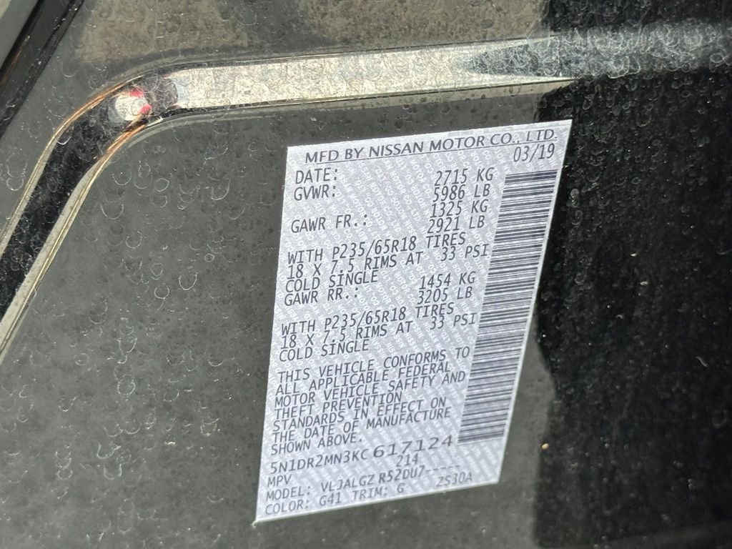 Used 2019 Black Nissan SL image 22