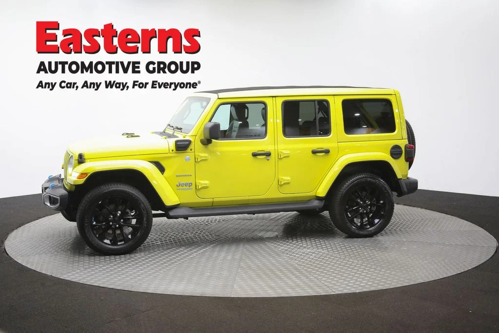Used 2022 Yellow Jeep Unlimited Sahara 4xe image 59