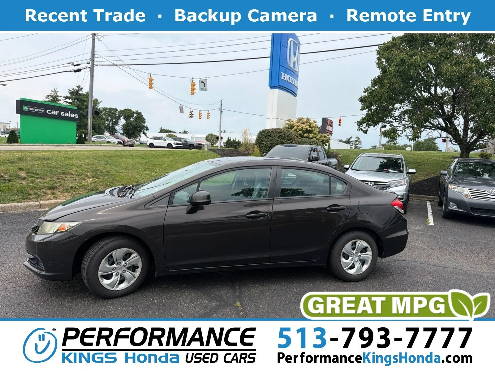Used 2013 Kona Coffee Metallic Honda LX image 1