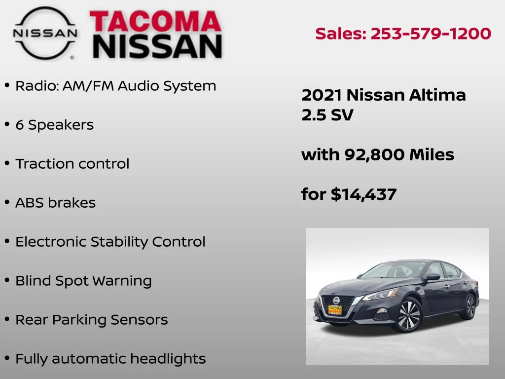 Used 2021 Blue Nissan 2.5 SV image 6