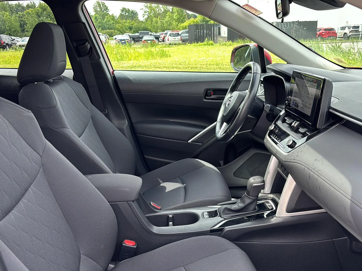 Used 2023 Barcelona Red Metallic Toyota LE image 38