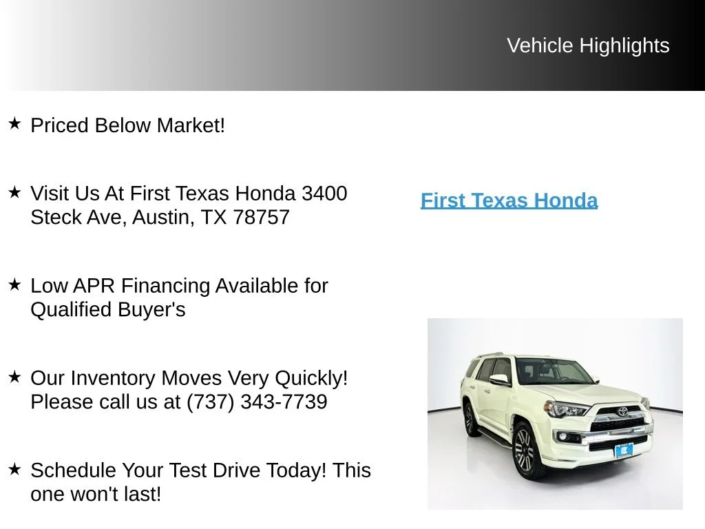 Used 2019 Blizzard Pearl Toyota Limited image 9