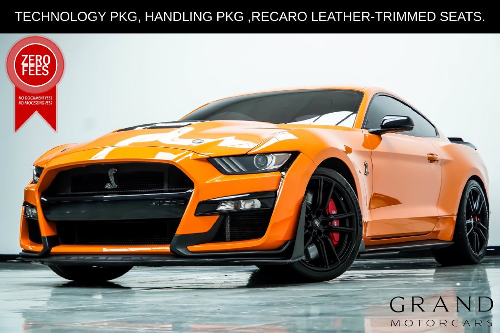 Used 2021 Orange Ford Shelby GT500 image 1
