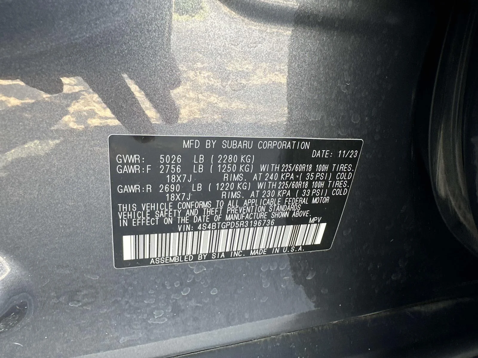 Certified Used 2024 Magnetite Gray Metallic Subaru Touring XT image 21