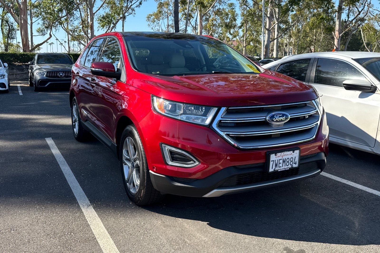 Used 2017 Red Ford Titanium image 3