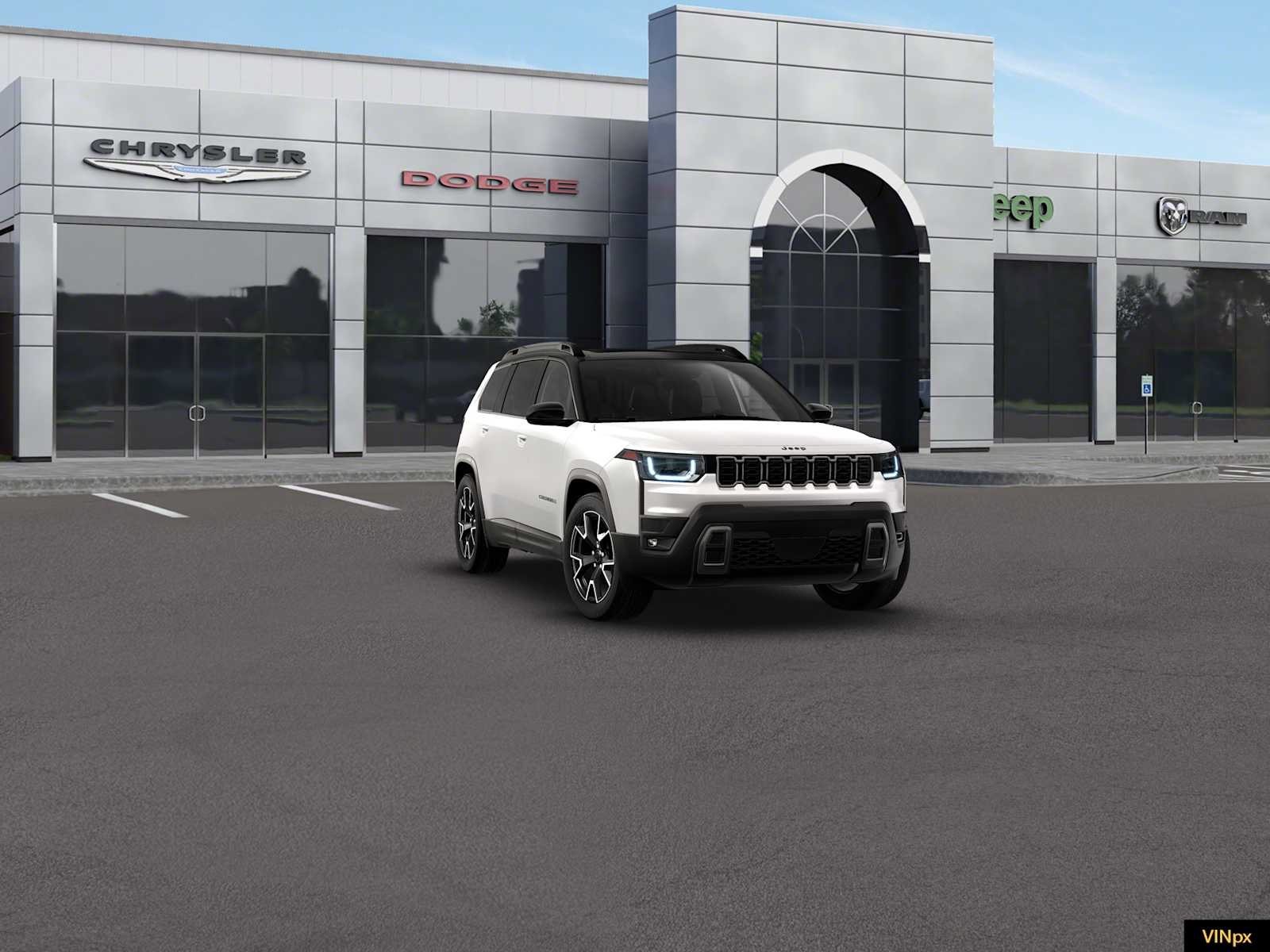 New 2026 Bright White Clear-Coat Exterior Paint Jeep Overland image 16
