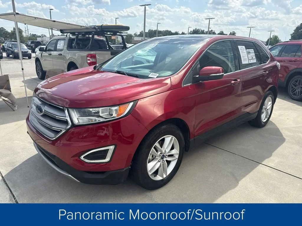 Used 2016 Ruby Red Metallic Tinted Clearcoat Ford SEL image 3